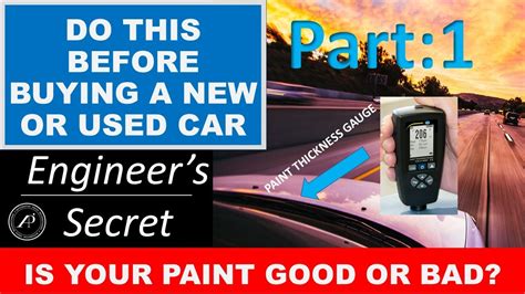 how to test paint on car